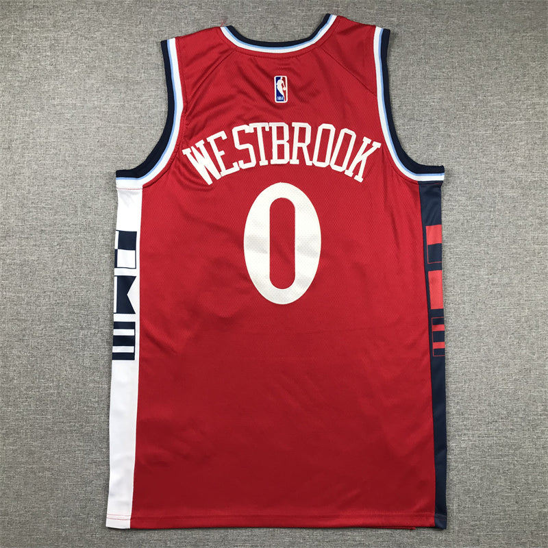 Men's LA Clippers Russell Westbrook #0 Red Swingman Player Jerseys