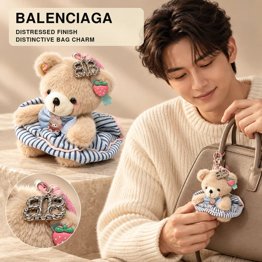 Balenciaga Distressed Keychain – Style 37 - image 1