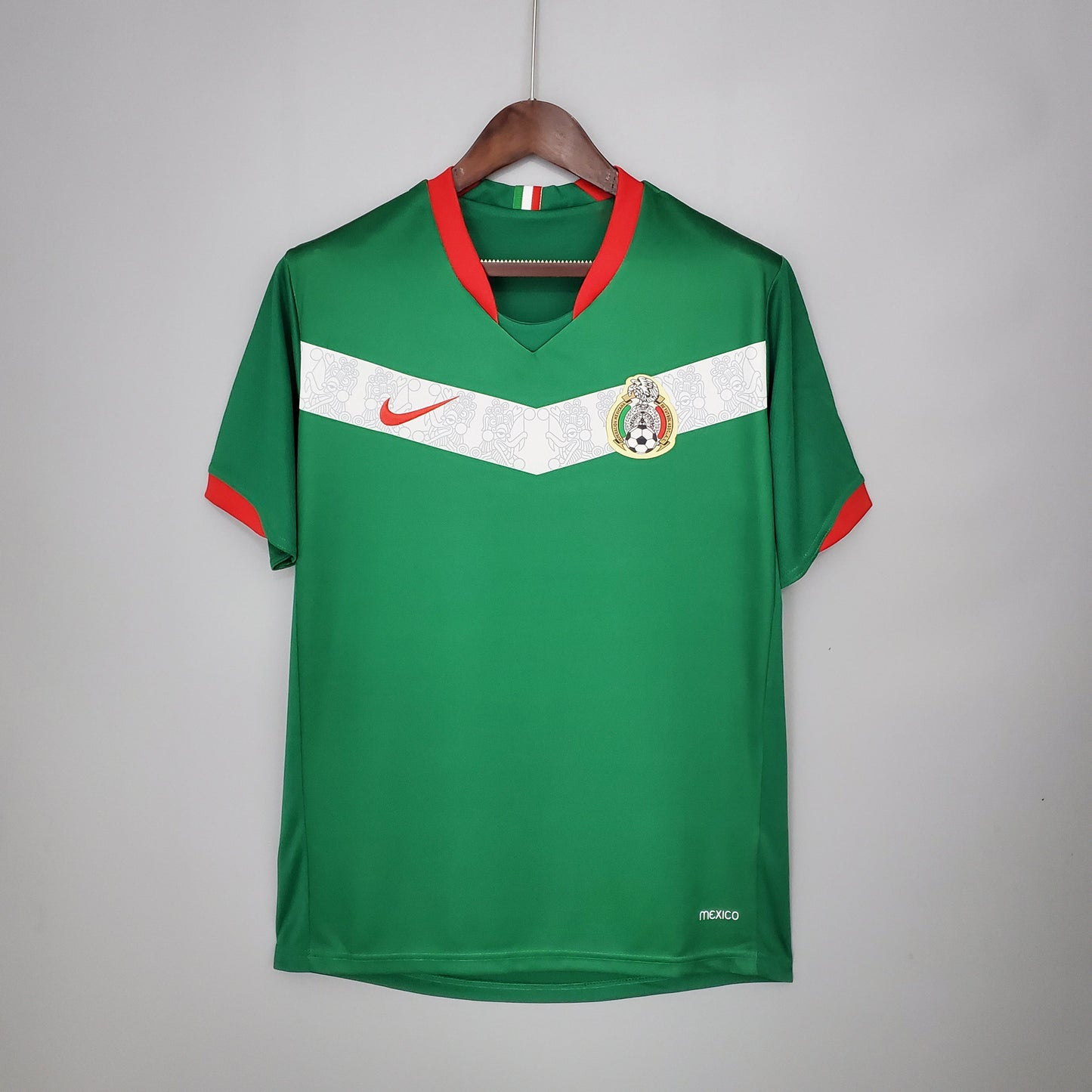 Mexico 2006 World Cup Home Retro Jersey – Green | White Chevron | Nike | El Tri Germany 06