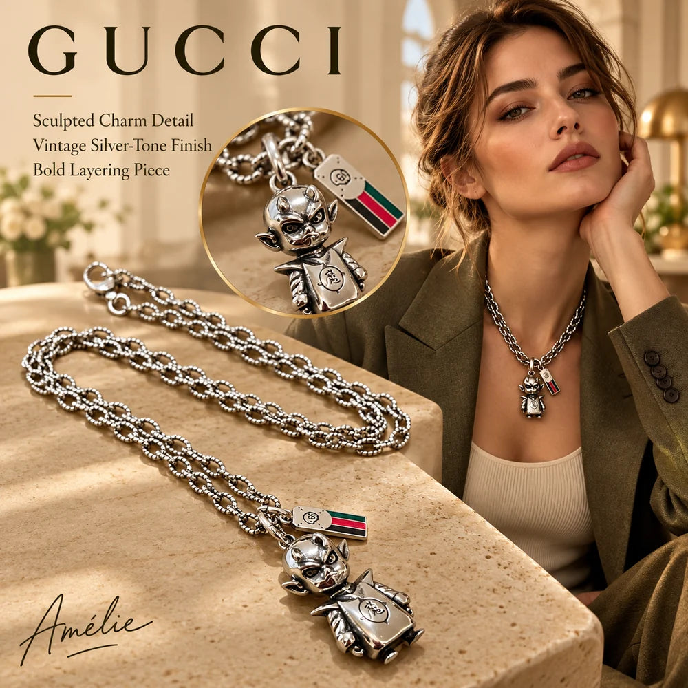 Gucci Anger Forest Distressed Vintage Silver-Tone Bracelet main product image