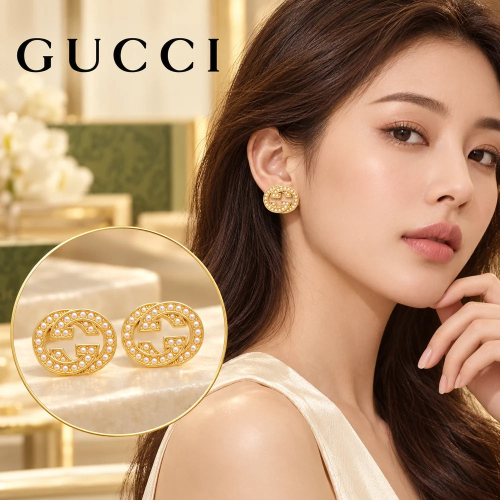 Gucci Double G Stud Earrings – Style 07 - image 1