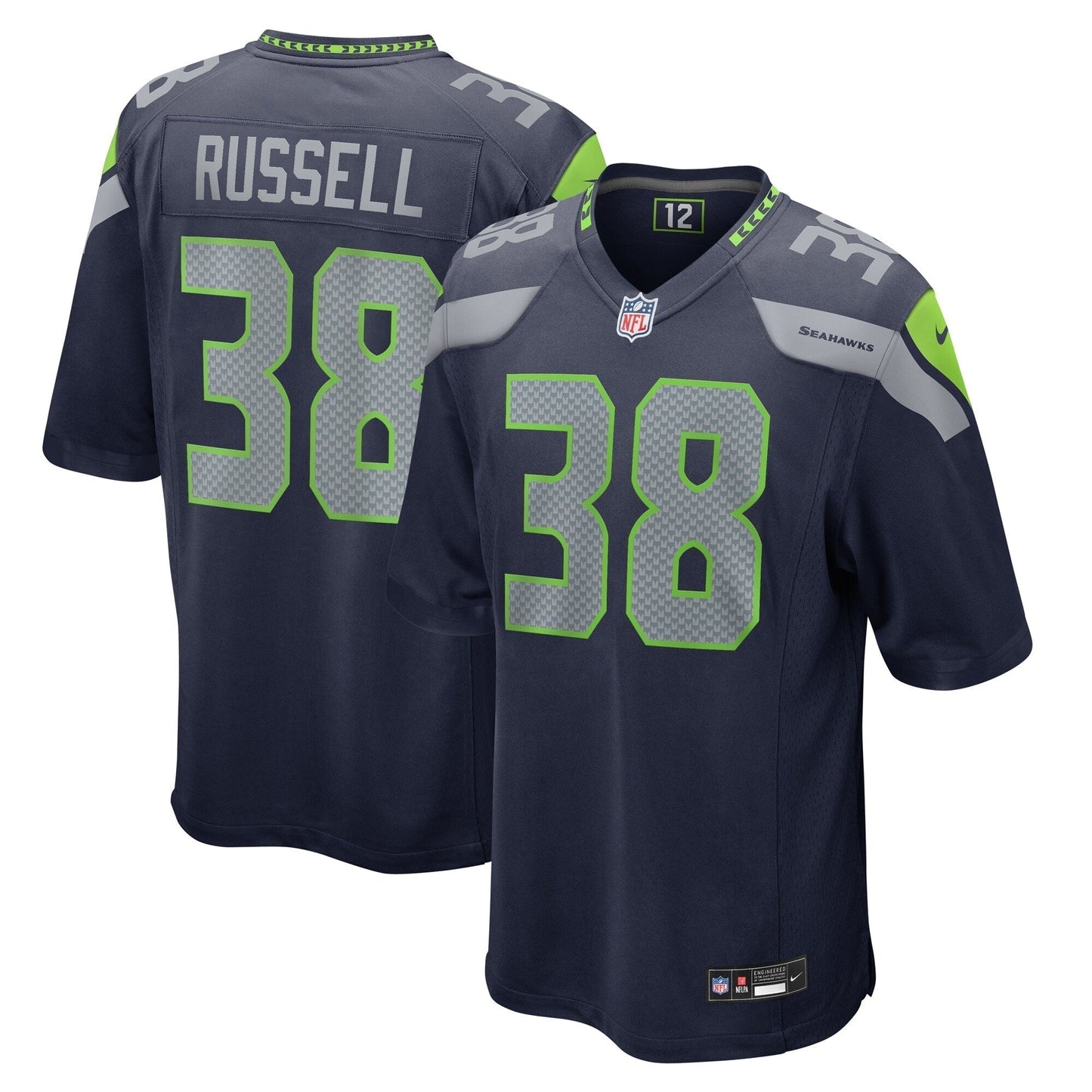 Brady Russell Seattle Seahawks Nike Game Jersey - College Navy
