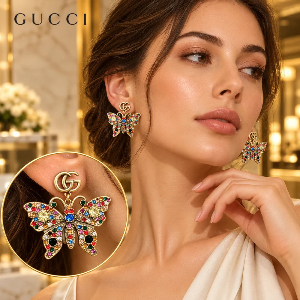Gucci Butterfly Stud Earrings – Style 02 - image 1
