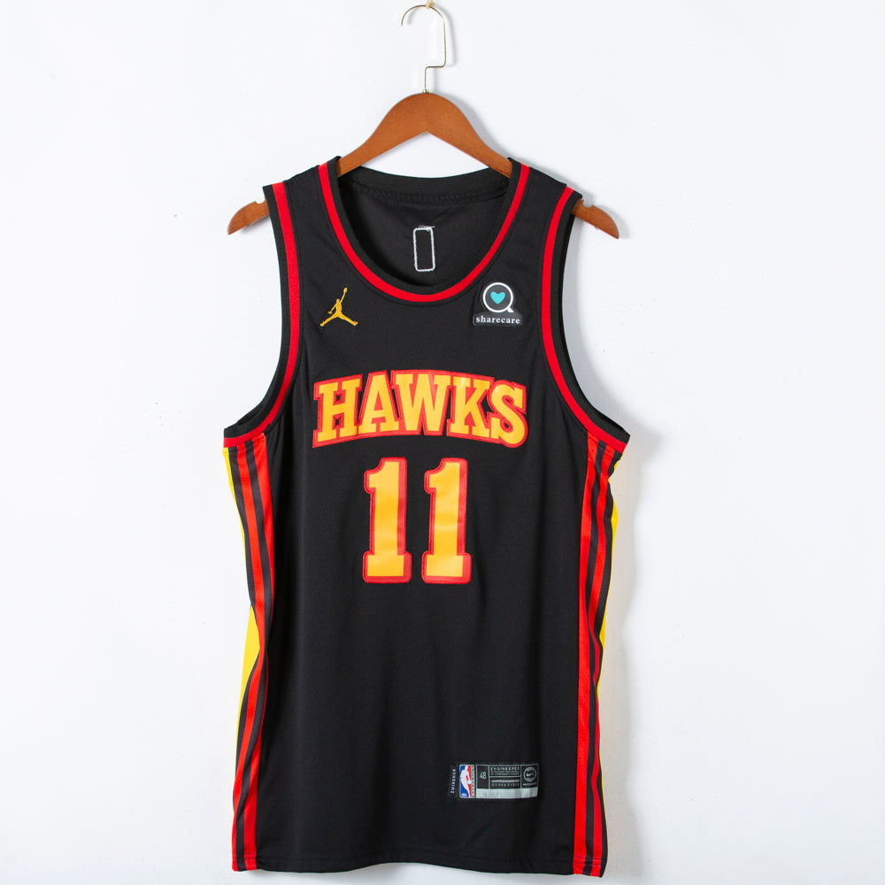 Men's Atlanta Hawks Trae Young #11 Black 2020/21 Swingman Jerseys