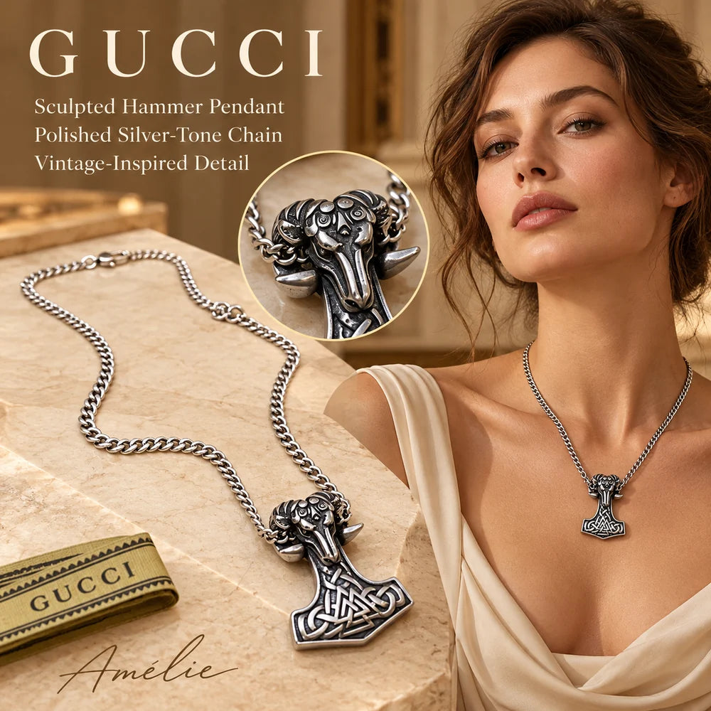 Gucci Anger Forest Chain Distressed Vintage-Inspired Necklace main product image