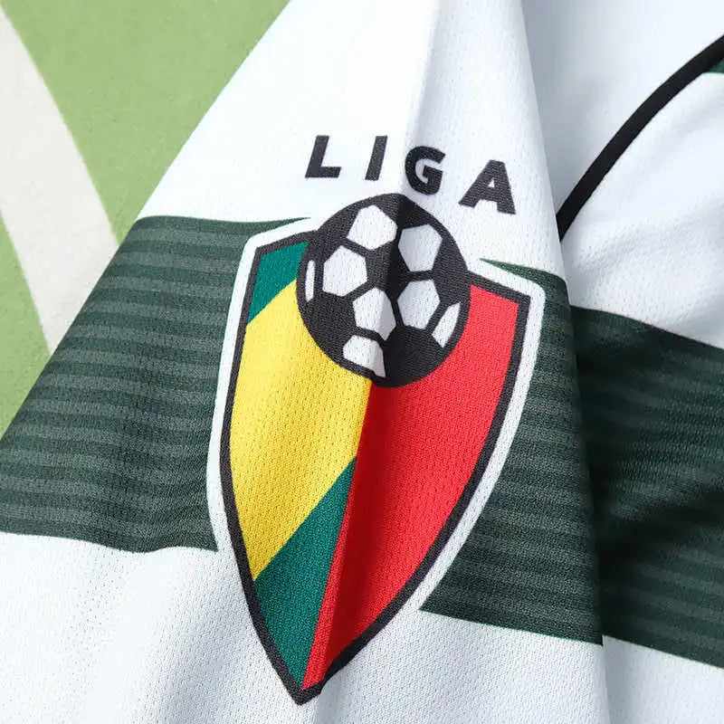 Sporting CP 2001/03 Home Retro Fan Jersey – Green & White Hoops | Banco Espirito Santo | C. Ronaldo Era