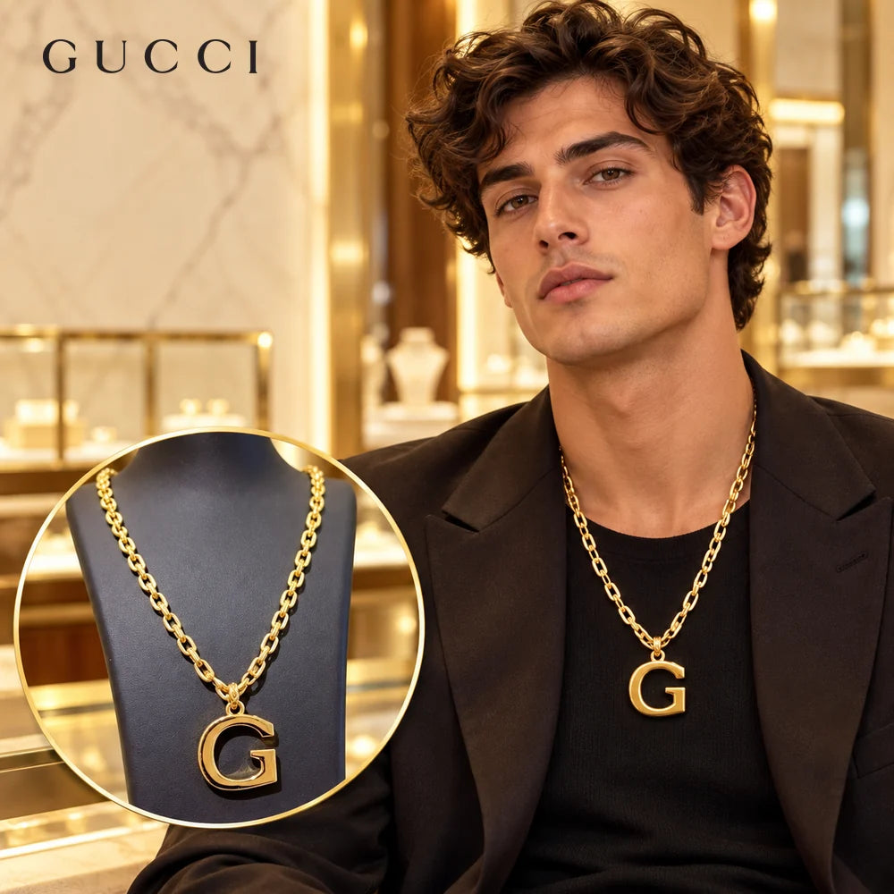 Gucci Anger Forest Chain Distressed Gold-Tone Necklace – Style 03 - image 1