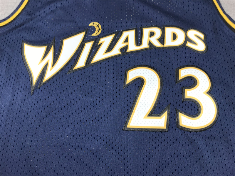 Michael Jordan #23 Washington Wizards Nike Navy Blue Gold 2001-03 Swingman Player Jersey