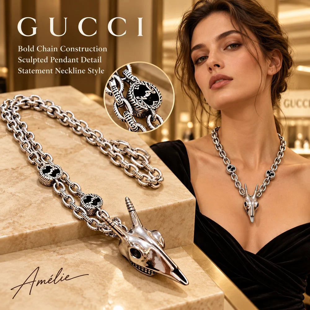 Gucci Anger Forest Chain Distressed Vintage-Inspired Pendant main product image
