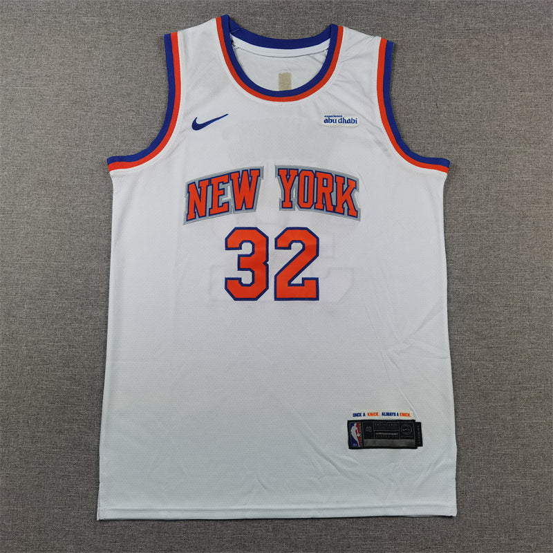 Men's New York Knicks Karl-Anthony Towns #32 White Swingman Jerseys - Association Edition