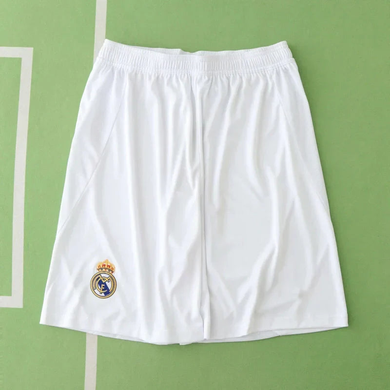 Real Madrid CF Home Football Shorts 2024/25 – White Matchday Shorts with Club Crest