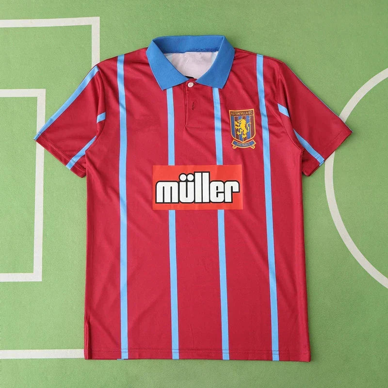 Aston Villa Home Retro Jersey 1993-95 | Fan Version Classic Football Shirt