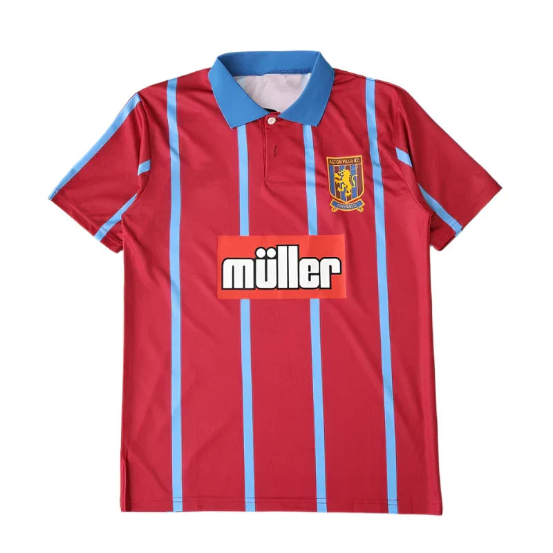 Aston Villa Home Retro Jersey 1993-95 | Fan Version Classic Football Shirt