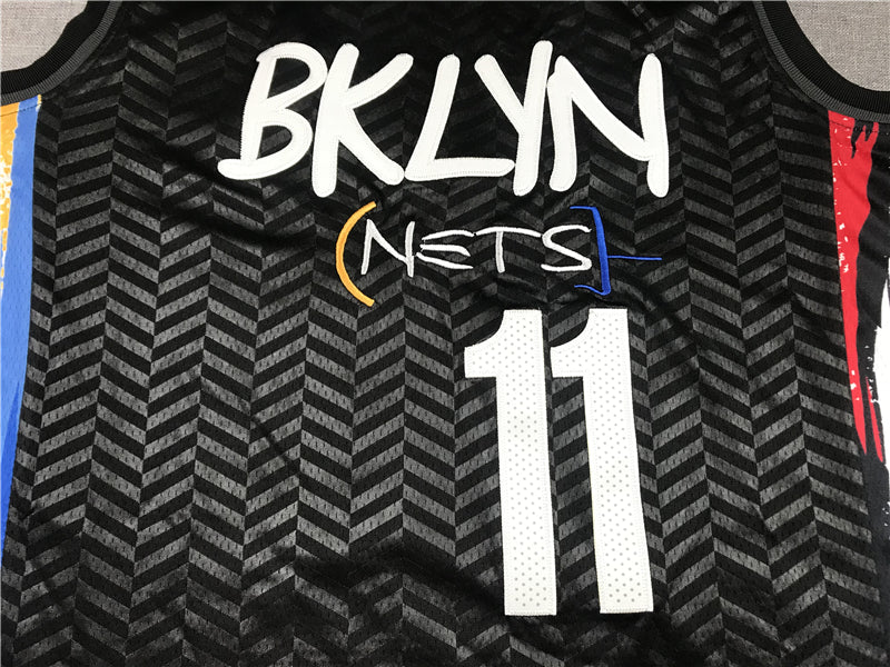 Men's Brooklyn Nets Kyrie Irving Black 2020/21 Swingman Jerseys - City Edition