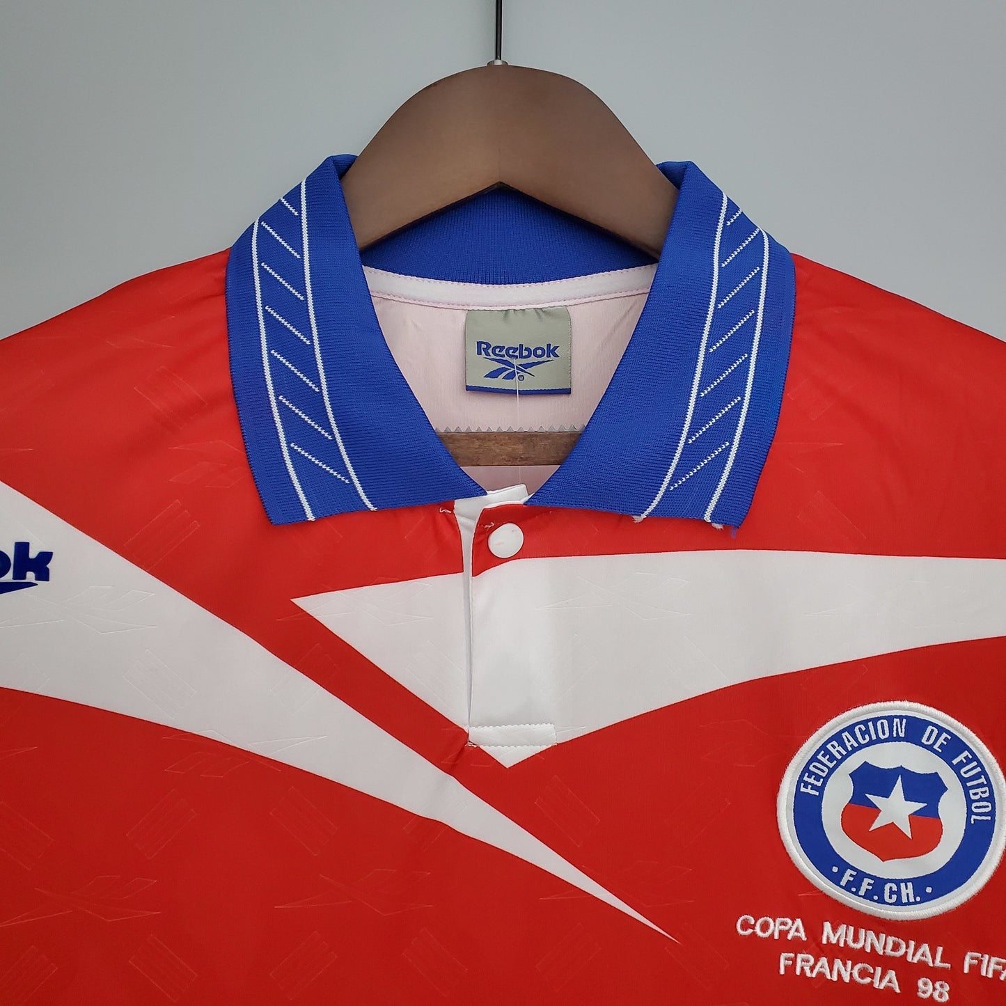 Chile 1998 Home Retro Jersey – France World Cup Reebok La Roja Kit