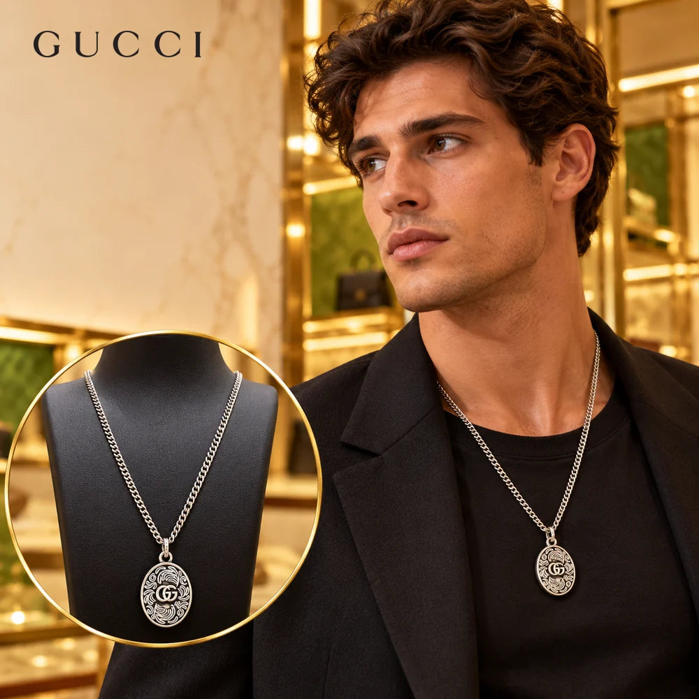 Gucci Anger Forest Chain Distressed Necklace – Style 50 - image 1