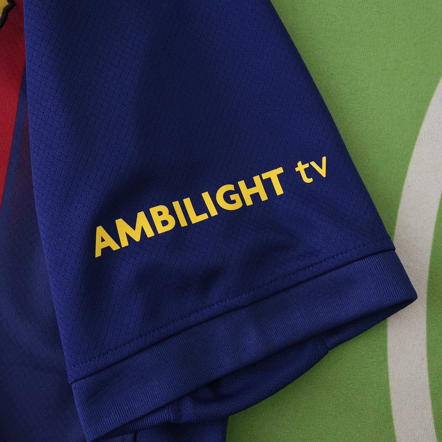FC Barcelona Home Player Version Jersey 2025/26 — Blue Red Stripe with Ambilight TV & Custom Name