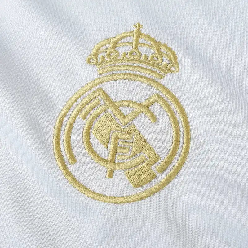 Real Madrid 2024/25 White Gold Dragon Concept Jersey – Luxury Dragon Adidas Fan Version
