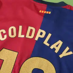 FC Barcelona x Coldplay x Spotify 2024/25 Home Fan Version Soccer Jersey