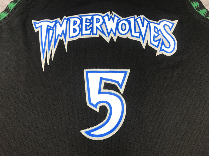 Anthony Edwards #5 Minnesota Timberwolves Black 2022-23 City Edition Swingman Jersey – Nike Gothic TIMBERWOLVES