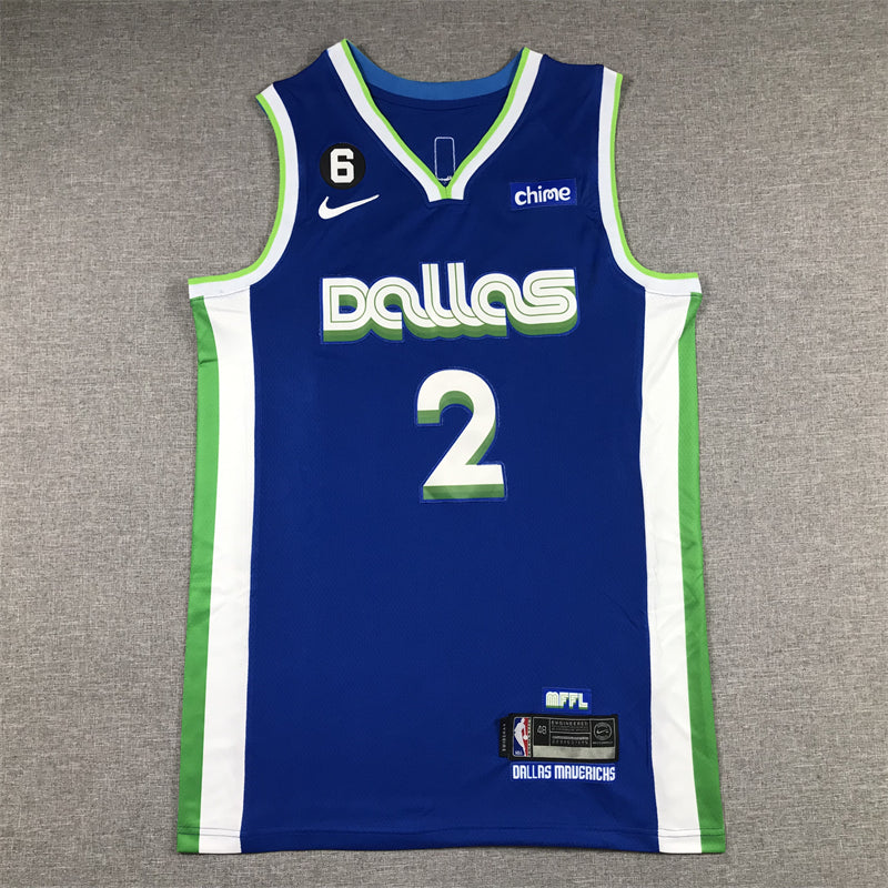 Kyrie Irving #2 Dallas Mavericks 2022/23 City Edition Swingman Jersey – Blue MFFL Retro