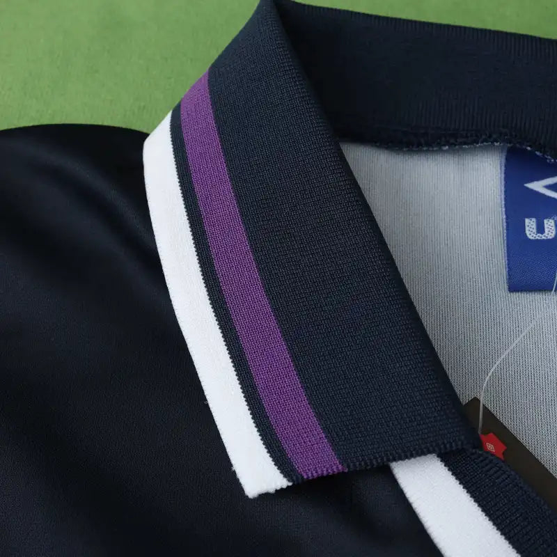 Tottenham Hotspur 1994/95 Away Retro Fan Jersey – Black & Purple | Holsten | Classic Spurs 90s Shirt