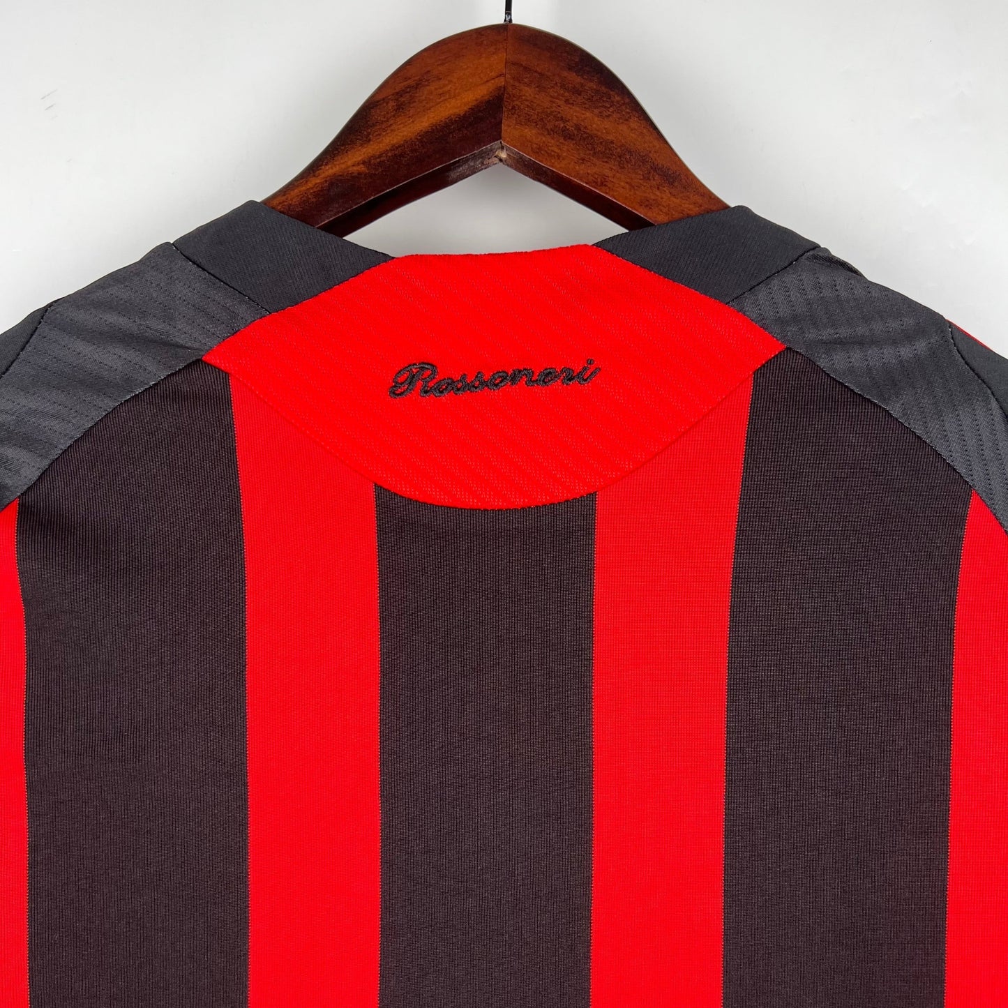 AC Milan 2008-09 Home Retro Jersey – Adidas Black Red Stripes Bwin Kit | Kaká Pirlo Ronaldinho Beckham Maldini Era