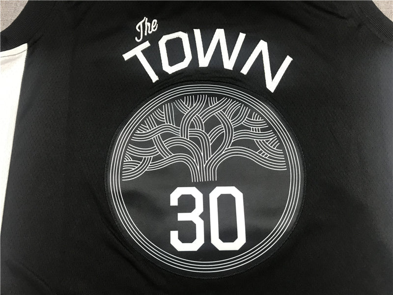 Stephen Curry #30 Golden State Warriors Nike Black "The Town" Oakland Oak Tree City Edition Fast Break Replica Jersey