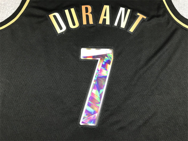Men's Brooklyn Nets Kevin Durant #7 Black Swingman Player Jerseys