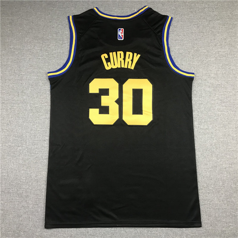 Stephen Curry #30 Golden State Warriors  Black 2022-23 City Edition Lightning Bolt Bay Bridge Swingman Jersey