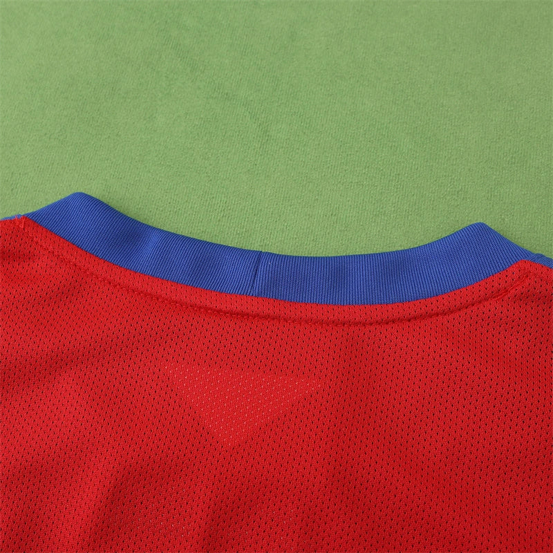 USA National Team Away Retro Fan Version 2014 World Cup – Blue White Red Tri-Color Stripe USMNT Jersey