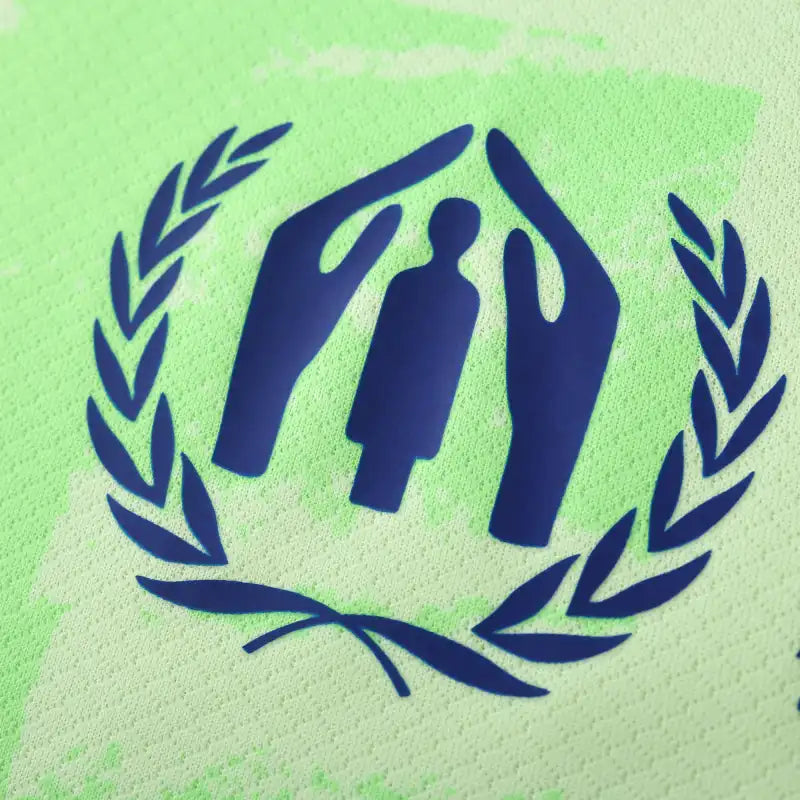 FC Barcelona 125th Anniversary Third Jersey 2024/25 — Fluorescent Green UNHCR Fan Version