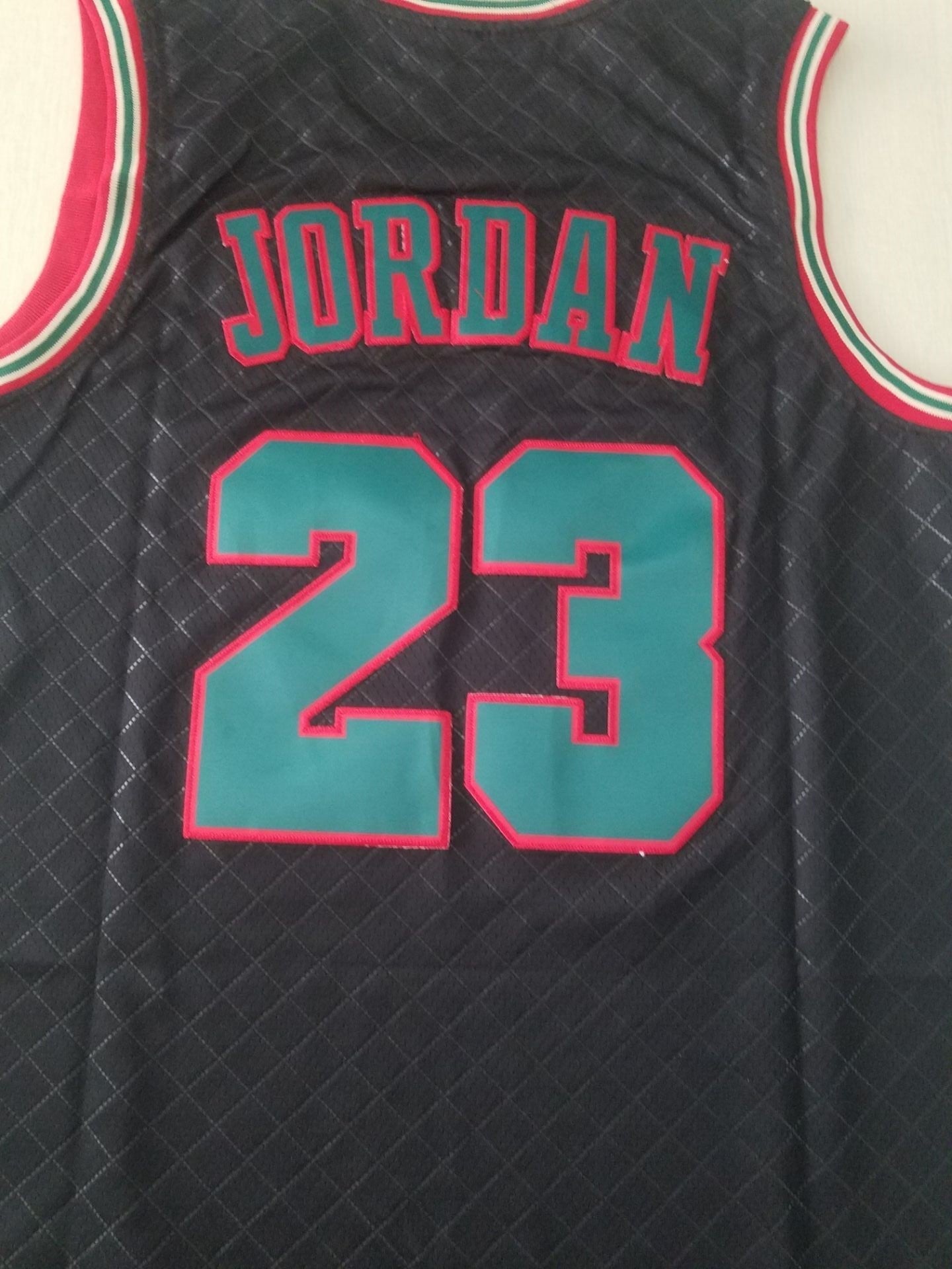Michael Jordan #23 Chicago Bulls Mitchell & Ness Black Teal 1997-98 St. Patrick's Day Hardwood Classics Swingman Jersey