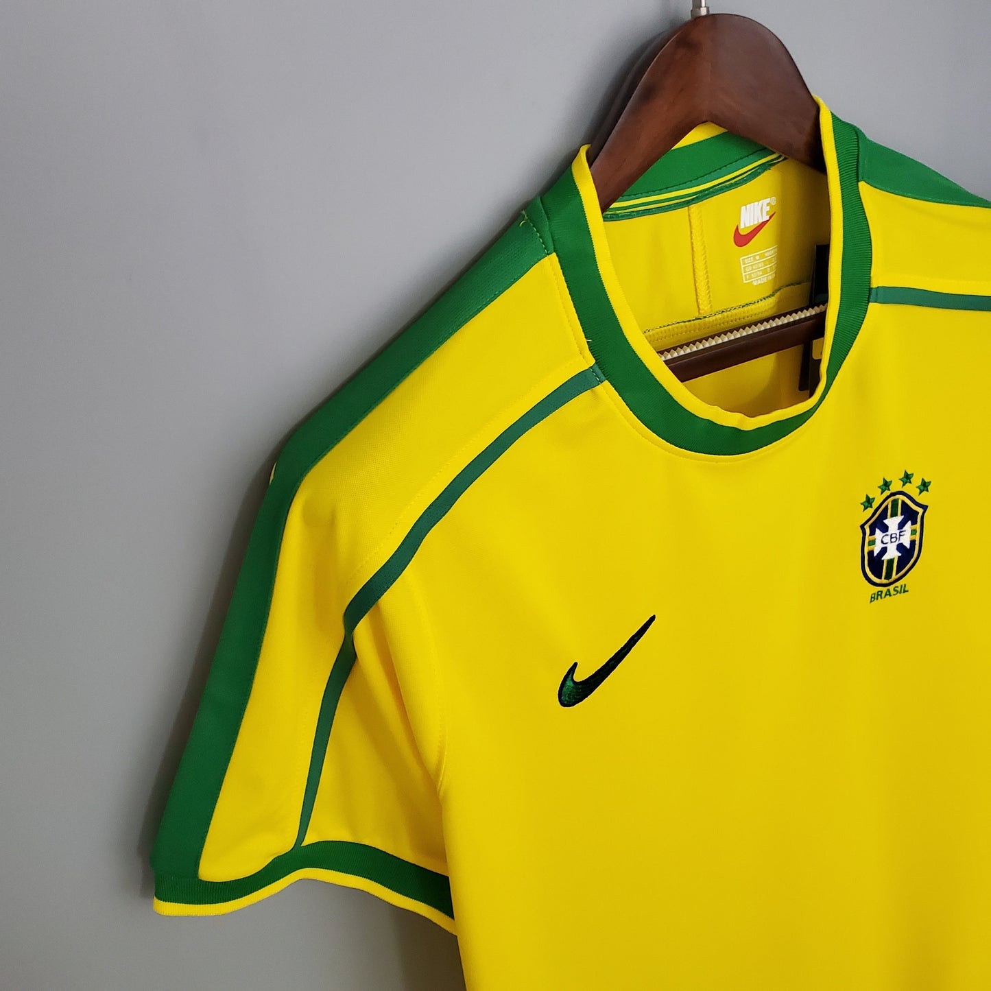 Brazil 1998 Home Retro Jersey – World Cup Final Nike Yellow Kit