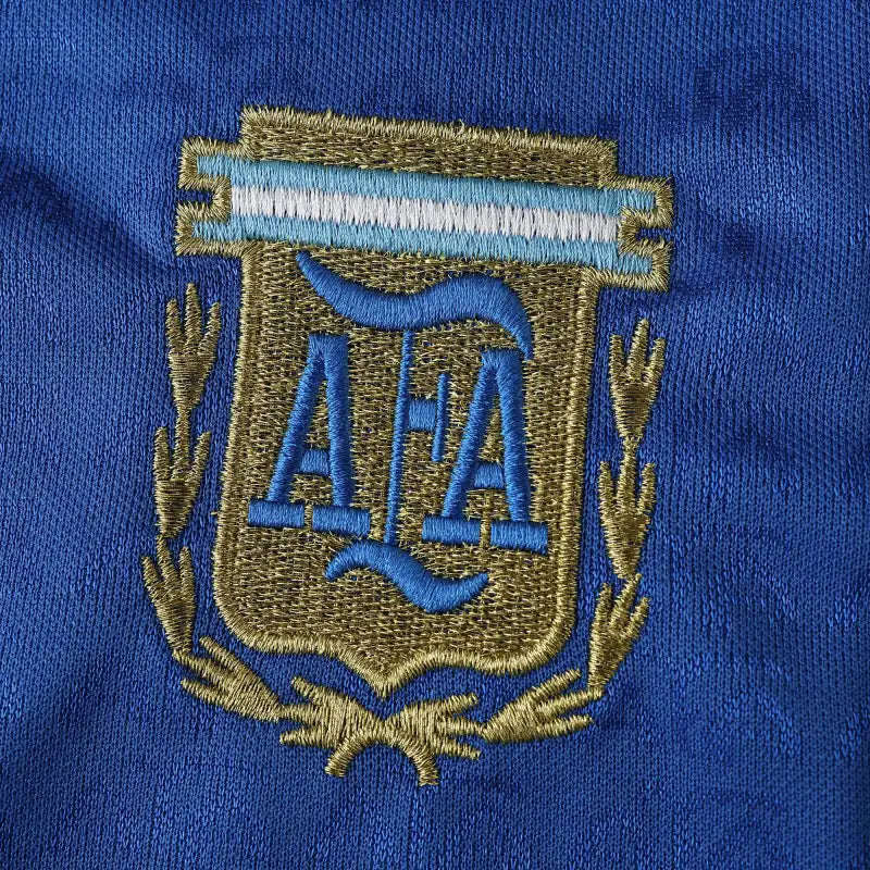 Argentina National Team Training Fan Version Jersey 2024/25 – Royal Blue Polo Collar Football Shirt