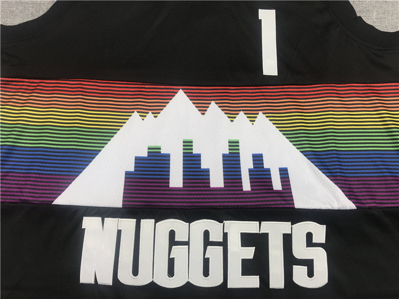 Men's Denver Nuggets Michael Porter Jr. #1 NBA Black Jerseys