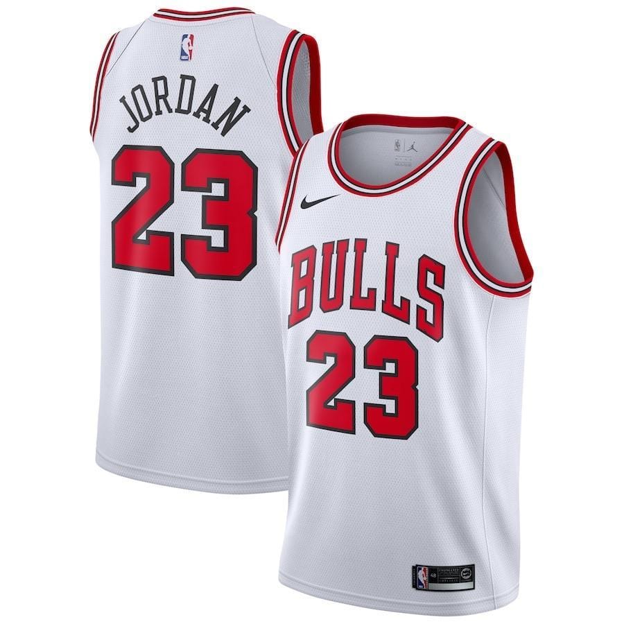 Michael Jordan #23 Chicago Bulls Nike White Association Edition Swingman Jersey — S to 8XL