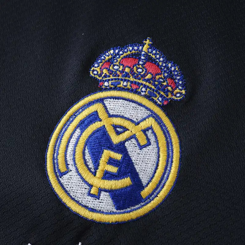 Real Madrid CF Fan Version Jersey 2025/26 – Black & White Geometric Football Shirt