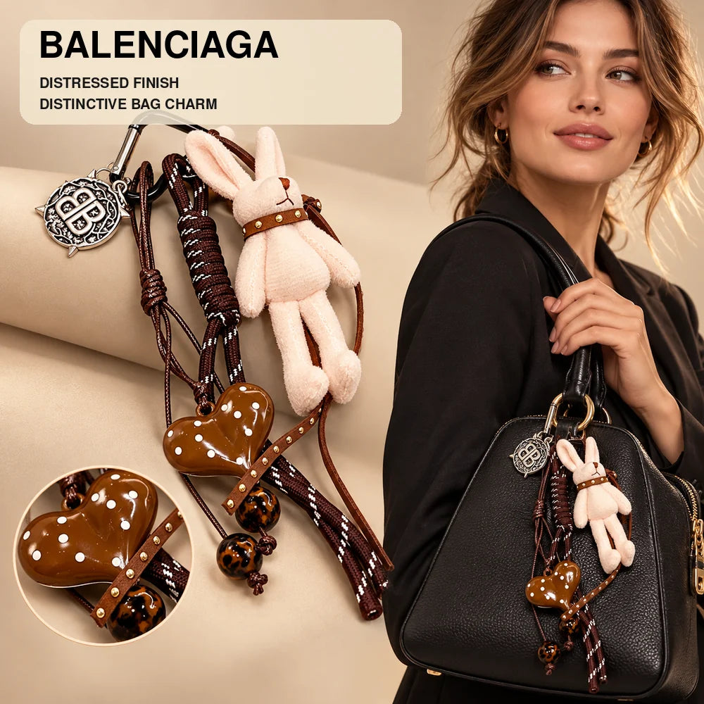 Balenciaga Distressed Keychain – Style 34 - image 1