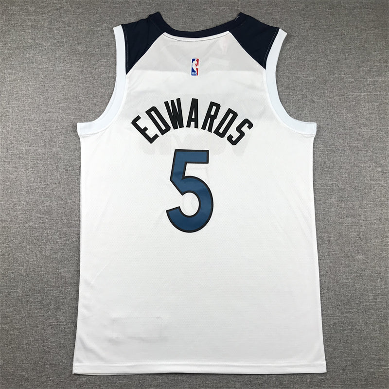 Anthony Edwards #5 Minnesota Timberwolves White Association Edition Swingman Jersey – Nike WOLVES