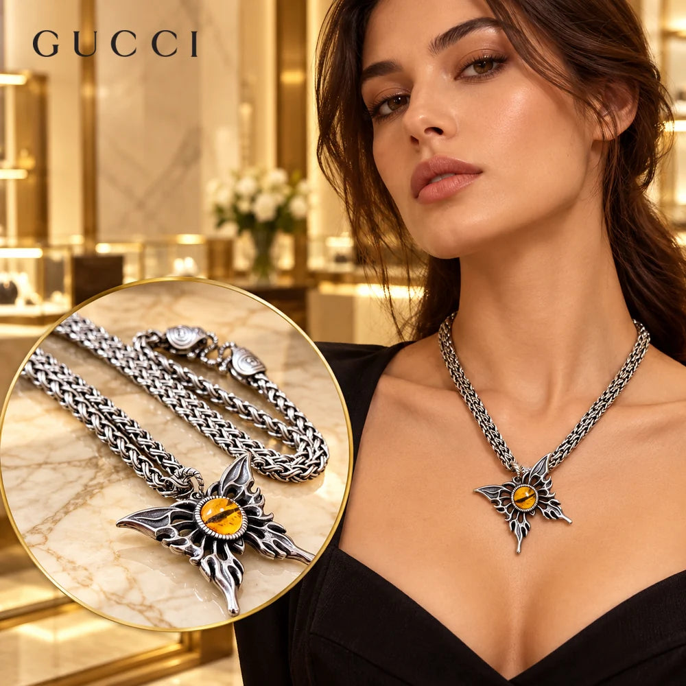 Gucci Anger Forest Chain Distressed Necklace – Style 29 - image 1