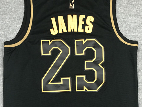 LeBron James #23 Los Angeles Lakers Black 2021-22 Golden Edition Swingman Jersey – Gold Globe Logo