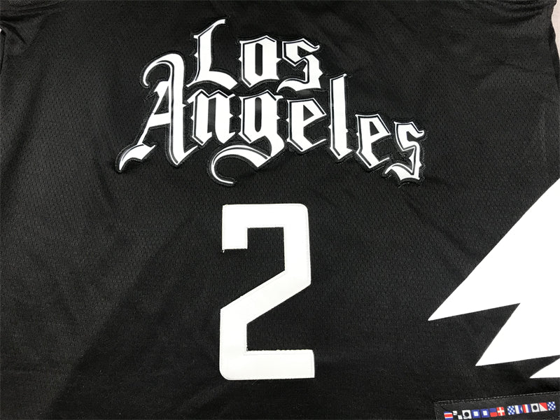 Men's LA Clippers Kawhi Leonard Jordan Brand Black 2022/23 Statement Edition Swingman Jerseys