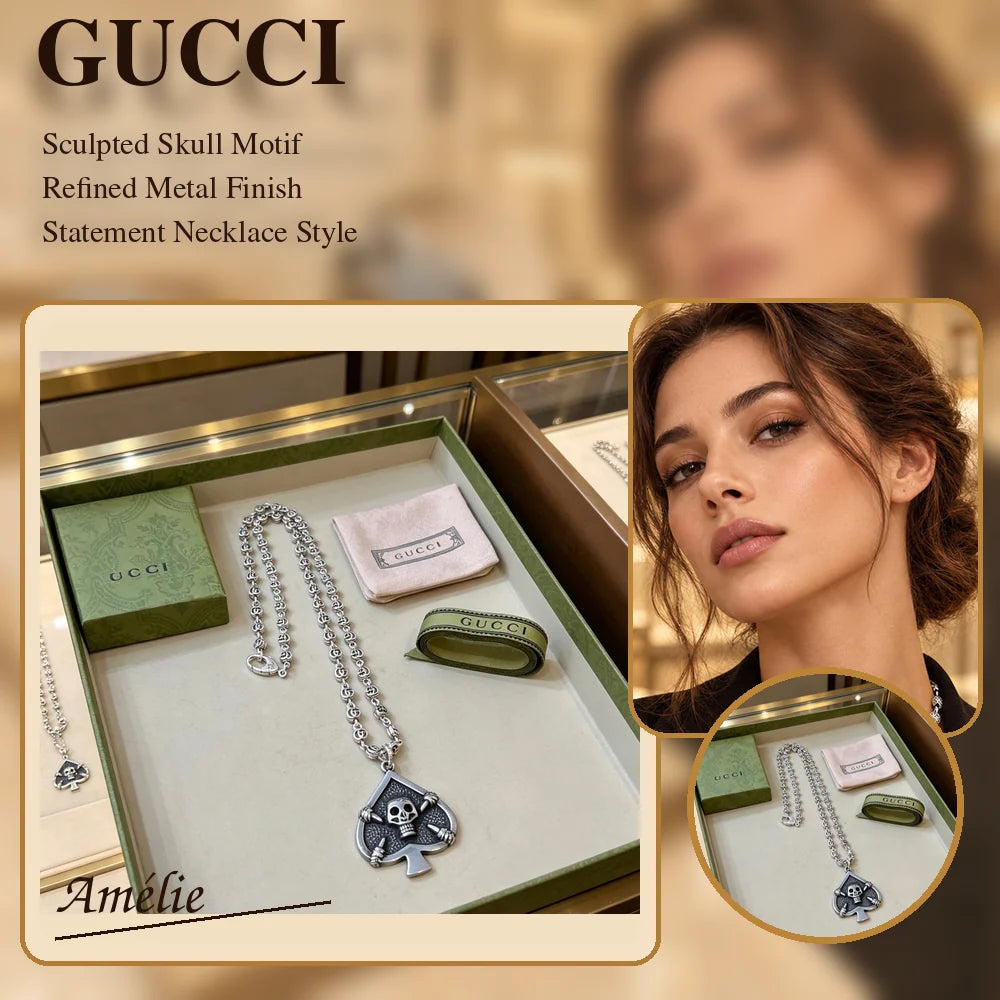 Gucci Anger Forest Skull Chain Distressed Necklace – Gucci jewelry main image
