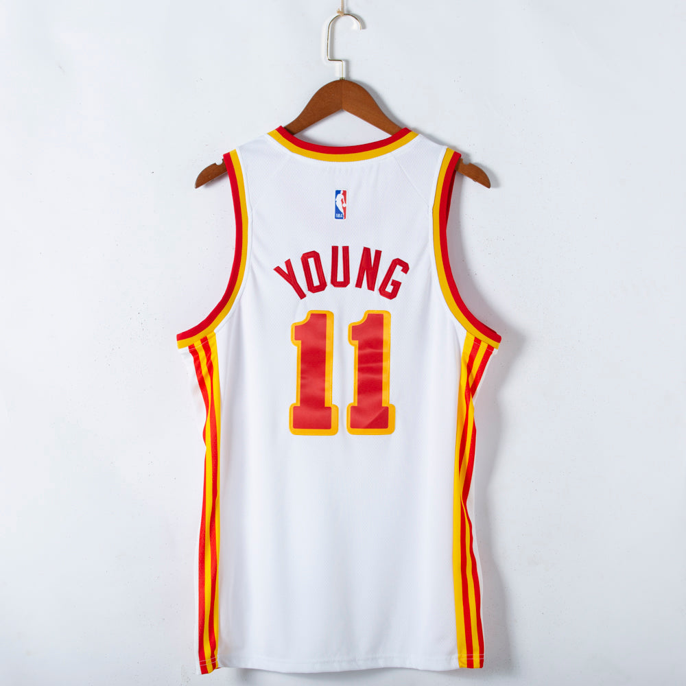 Men's Atlanta Hawks Trae Young #11 White 2020/21 Fast Break Player Jerseys