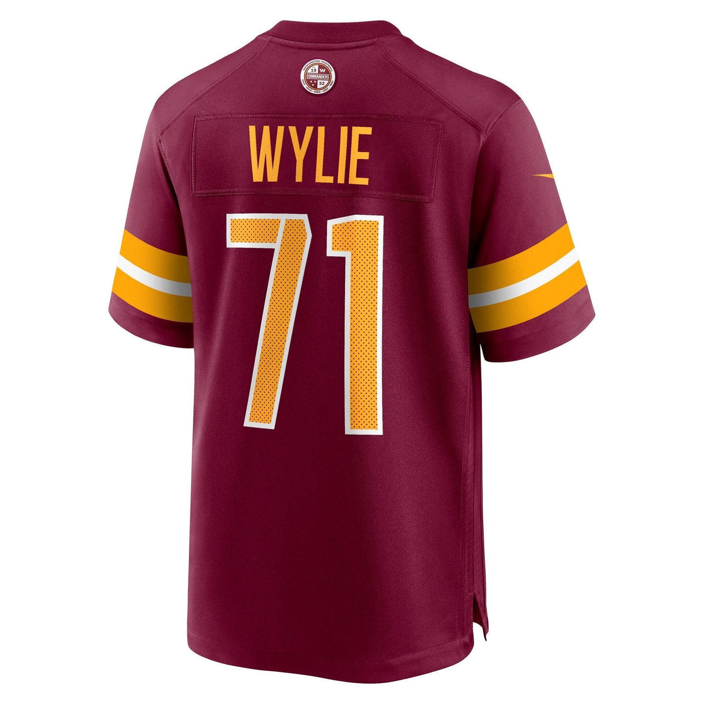 Andrew Wylie Washington Commanders Game   Jersey - Burgundy