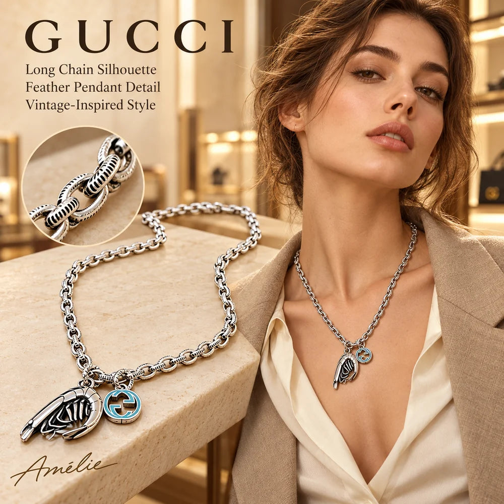 Gucci Anger Forest Chain Distressed Vintage-Inspired Pendant main product image