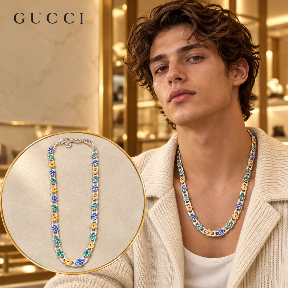 Gucci Anger Forest Chain Distressed Necklace – Style 52 - image 1