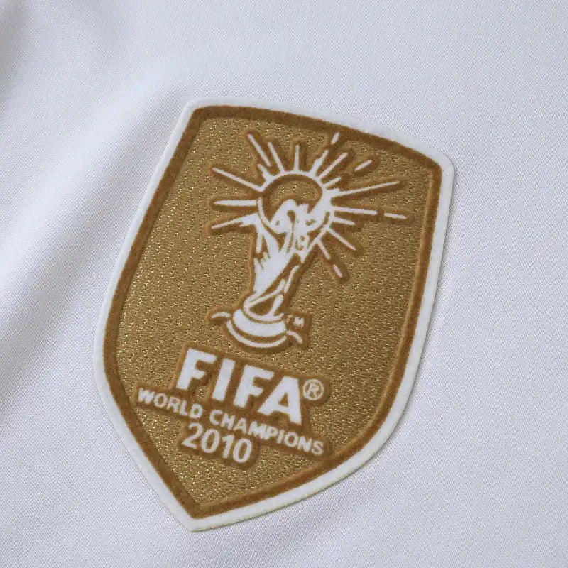 Spain National Team 2010 World Cup Away Retro Fan Jersey – White | Adidas | FIFA World Champions Badge
