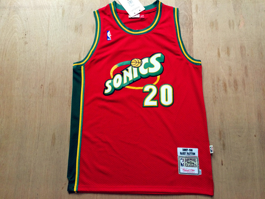Gary Payton #20 Seattle SuperSonics Red 1997-98 Hardwood Classics Swingman Jersey – Mitchell & Ness